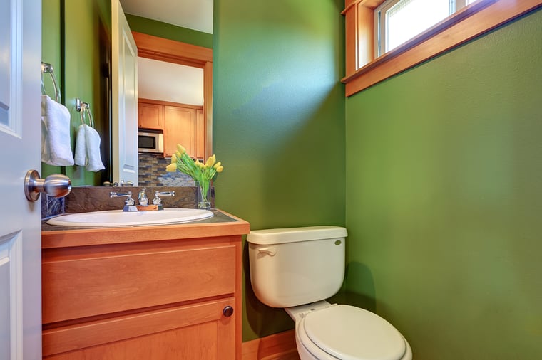 Tastefully Incorporate Green into Your Powder Room Design with These Tips